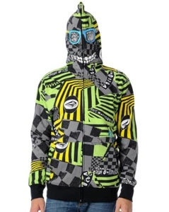 VOLCOM Big Youth PEEPERS Full Zip Slim Hoodie - BLK - Small - NWT - Picture 1 of 4