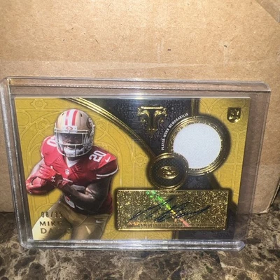2015 Topps Triple Threads Rookie Autograph Relics Mike Davis #TTRAR-MD Gold /25  - Image 1 of 2