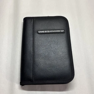 Estuche de Transporte Nintendo Gameboy Advance SP Cuero Negro GBA - Imagen 1 de 5
