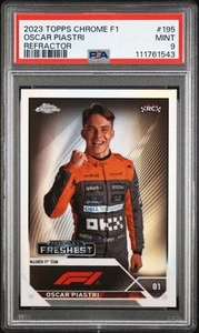 2023 Topps Chrome Formula 1 F1 Silver Refractor Oscar Piastri RC Psa 9 Rookie - Bild 1 von 2