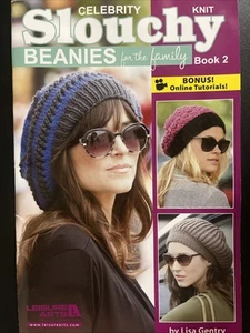 Celebrity Slouchy Beanies For The Family Book 2 Knit Patterns - Picture 1 of 9