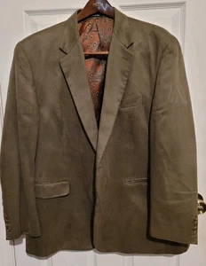 Lauren Ralph Lauren Sakko Wildlederimitat braun 48R Zweiknopf Blazer klassisch - Bild 1 von 9