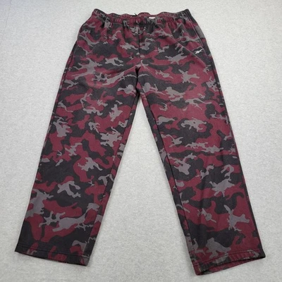 Pantalones deportivos Reebok para hombre 2XLT altos rojos camuflados Speedwick sudaderas calentamientos Foto 1 de 4
