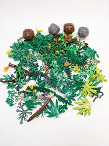 150 Teile Lego Laub Mix Pflanzen Blätter Blume Felsbrocken Felsen grün Mokassin - Bild 1 von 5