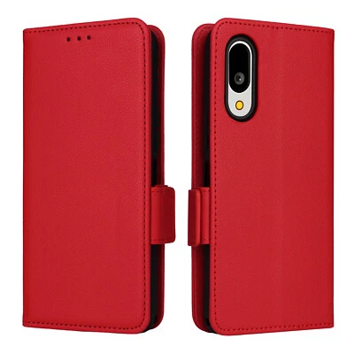For Sharp Aquos Basio Active 3, Luxury Wallet Flip Leather Stand Case Cover - Image 1 of 4