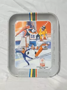 VINTAGE COCA-COLA SERVING TRAY Winter Games Calgary 1988 - Picture 1 of 7