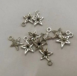 120pcs Tibetan silver color little star design charms h0025 - Picture 1 of 1