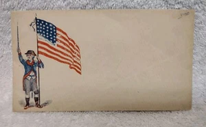 Vtg Rare Civil War Patriotic Cover "George Washington Flag" Unused Beautiful - Picture 1 of 5