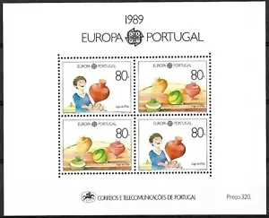 Portugal 1989 Yvert SS 65 Europa CEPT MNH VF - Imagen 1 de 1