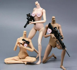 Figura de acción delgada flexible escala 1/6 soldado 12"" figura femenina cuerpo/nueva - Imagen 1 de 7
