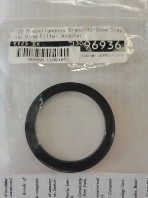 Made In Japan 49 55 Step Up Ring Filter Adapter From KEH - Image 1 of 2