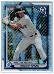 BCP-100 Roderick Arias New York Yankees 2024 Bowman Chrome Mojo Refractor - Picture 1 of 2