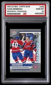 2024-25 Ivan Demidov NHL Topps Now Rookie Card #159 MINT Graded 10 - Picture 1 of 4