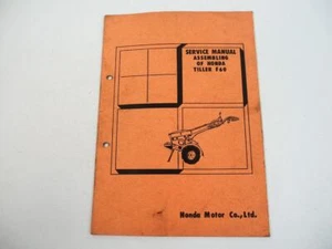 Honda F60 Tiller Einachsschlepper Service Manual Assembling Montageanleitung - Bild 1 von 3