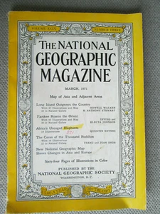 National Geographic 1951 March Africa Elephants Cave Thousand Buddha Long Island - Picture 1 of 3