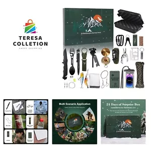 Advent Calendar Survival Kits for Men - 24 Days Christmas Countdown Calendar ... - Picture 1 of 8