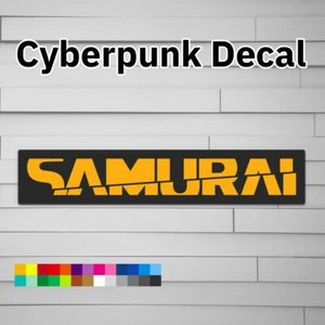 Decalcomania vinile logo Cyberpunk Samurai (adesivo, portatili auto portatili portatili portaoggetti stivale acqua - Foto 1 di 6