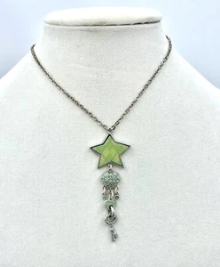 PILGRIM Swarovski Crystal Sterling Silver Plated Enameled Star Necklace $19 - Picture 1 of 5