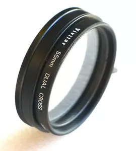 55mm VIVITAR DCS Dual-Cross-Screen Filter - Deluxe Vario Cross - NEW - Picture 1 of 4