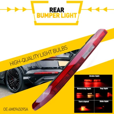 For 2016-2020 Audi Q7 Left Driver Side Rear Bumper Brake Tail Light Red Lens - Image 1 of 4