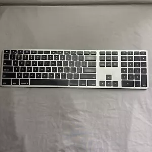Matias Wireless Bluetooth Keyboard with Backlight backlit Space Gray FK418BTLB - Picture 1 of 12