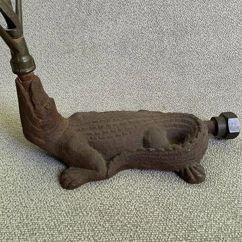 Cast Iron Alligator Lawn Sprinkler Cover