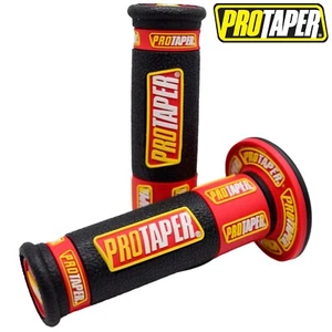 Red/Yellow ProTaper 7/8" (22mm) Handlebar Grips - Dirt Bike Pit Bike Motorcycle - Picture 1 of 6