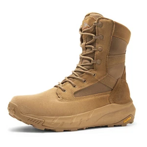 NORTIV 8 Men's Tactical Military Work Boots Side Zipper Hiking Boots Wide Size - Picture 1 of 24
