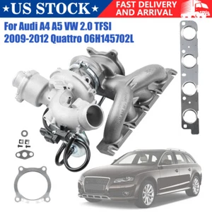 Turbo Charger for AUDI A4 A5 VW 2.0 TFSI 2009-2016 Quattro TFSI 06H145702L RHF5 - Picture 1 of 12