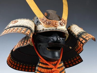 Japanese Samurai Wearable Kabuto Helmet with a Mask -Marutake Kohnin Product- - Image 1 of 4
