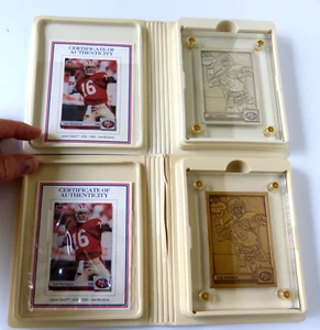 Highland Mint Joe Montana Silver & Bronze Matched Set 1992 Upper Deck - Picture 1 of 10