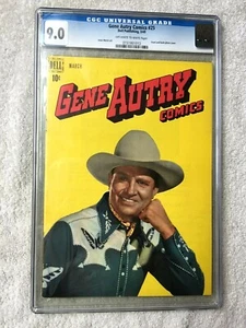 Gene Autry Comics #25 Dell Verlag März 1949 CGC 9.0 und kostenloses Leserexemplar - Bild 1 von 12