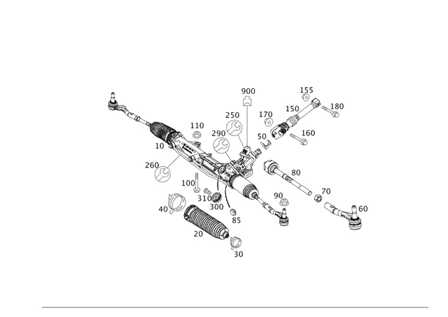 Mercedes Benz E63 AMG E400 E550 2010-2017 Steering Coupling OE 2044620278 - Image 1 of 1
