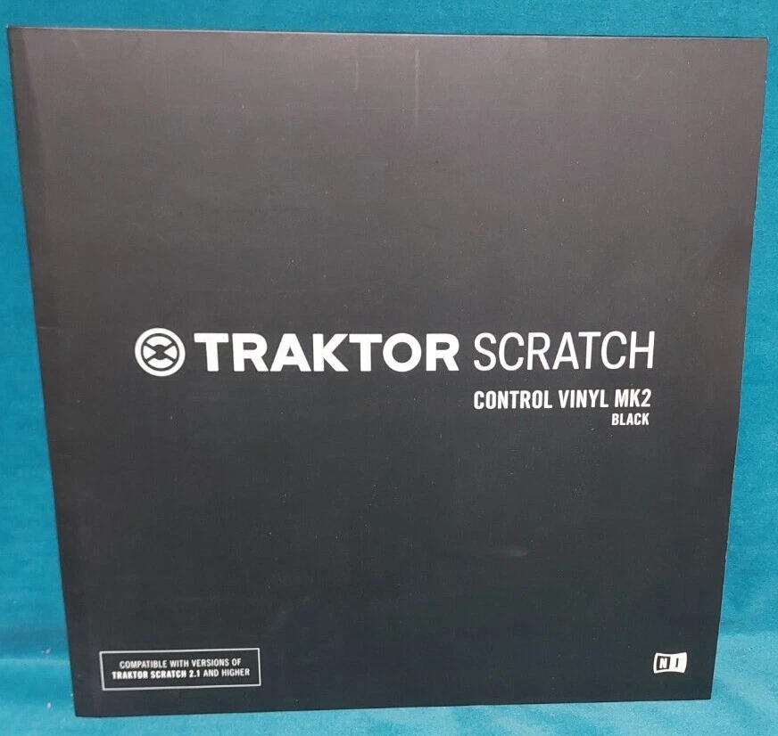 NI: Traktor Scratch control vinyl MK2, black. Neu - Bild 1 von 2
