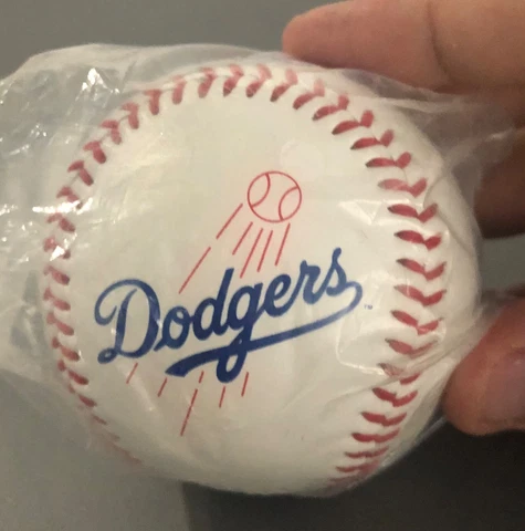 MLB Los Angeles Dodgers Team Logo Baseball, Offical White Cover