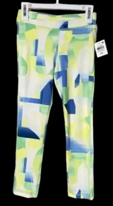 ID IDEOLOGY Girls Abstract Print 7/8 Length Leggings Pistachio Green Size 6X NWT - Picture 1 of 6