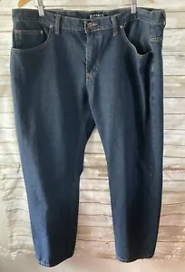 Buffalo Outdoors Jeans Mens 42 x 32 (meas 42x31 ) Straight Leg Dark wash j187 - Picture 1 of 5