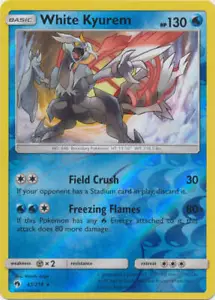 Pokemon - White Kyurem - 63/214 (Reverse Foil) - SM Lost Thunder - Holo Rare - Picture 1 of 1