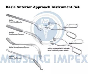 Orthopedic Basic Anterior Approach Instrument Set of 7 pcs - Picture 1 of 2