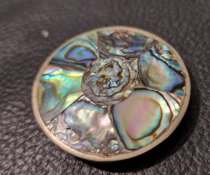 Vintage Mexico Alpaca Silver tone Brooch - Picture 1 of 6