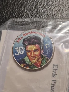 Elvis Presley Mystic Stamp 2002 Tennessee Quarter Sized 25Th Anniversary - Picture 1 of 3