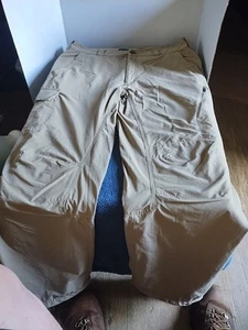 Eastern Mountain Sports Convertible Hiking Pants Mens Size 34 R Beige Tan Nylon - Picture 1 of 9