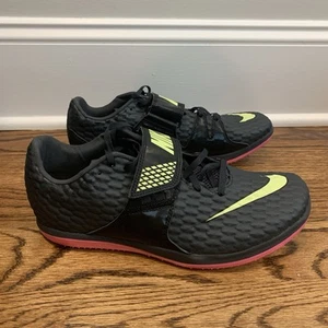 Nike Zoom High Jump Track & Field Shoe Spikes Black Pink Men's 10.5 806561-003 - Picture 1 of 7