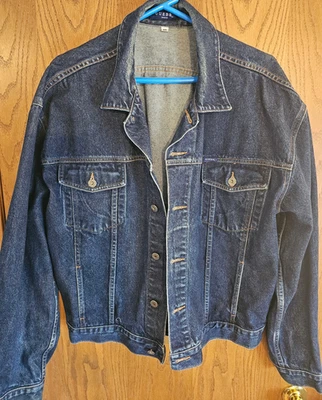 Vintage Guess Dark Blue Denim 10807x  Button Up Jacket Made in USA Mens Size 3X - Image 1 of 4