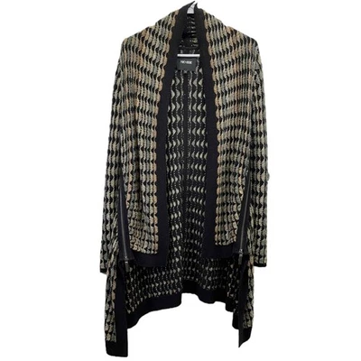 Cárdigan Nic+Zoe Multicolor Mujer Asimétrico Cremallera Lateral Frente Abierto Pequeño Foto 1 de 4