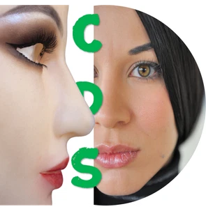 Máscara facial femenina realista de silicona máscara para la cabeza travesti para mujeres para juegos con disfraces - Imagen 1 de 28