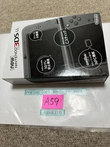 New 3DS LL XL Metalic black Japan Nintendo Console region Japanese A59 - Picture 1 of 20