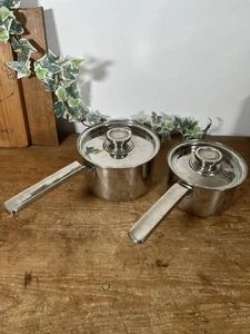 Robert Welch Campden Cookware X 2 Saucepans Stainless Steel 1.38L 2.2L - Picture 1 of 6