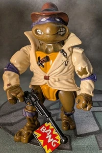Figura de juguete Ninja adolescente mutante Donatello 1990 Don Undercover Disguised Turtles - Imagen 1 de 8
