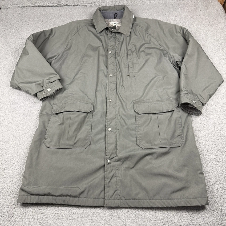 Vintage Ll Bean Jacket Mens Extra Large Wool Lined Parka Barn Chore Coat - Image 1 of 4